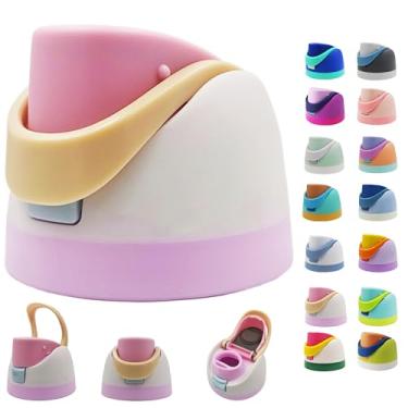 Imagem de Tampa de substituição para Owala Freesip, tampa de substituição superior de garrafa de água de um botão compatível com Owala Cup 473 g 680 g 947 g 1,134 g, acessório de tampas de substituição à prova