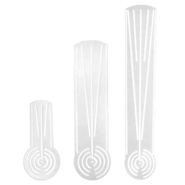 Imagem de Ferramenta de desenho de régua e círculo de mandala - bússola 2 em 1, transferidor, estêncil - Crie grades de pintura e desenhe círculos concêntricos de até 21,8 cm, 50 cm para arte de pontos, padrões