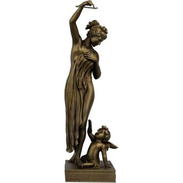 Imagem de Estátua Vênus - Roubando Flecha do Cupido - Afrodite (Cor Ouro Velho)