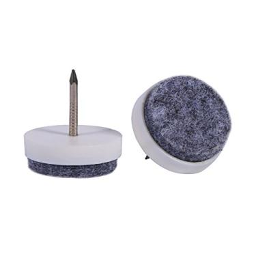 Imagem de GLOGLOW Outras Ferramentas de Jardim Conjunto de Pregos de Almofada, 20 Peças, 20mm, Marrom/branco, Plástico ABS Com Pregos de Aço, Proteção contra Arranhões No Chão para Cadeiras e Mesas Feltro de