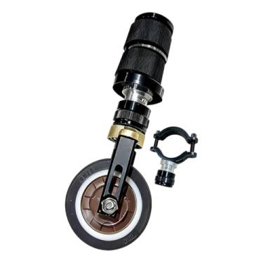 Imagem de IEUDNS Rodízio dobrável para canote de selim, roda auxiliar, acessório, rodízio dobrável para bicicleta, com Suporte de Armazenamento