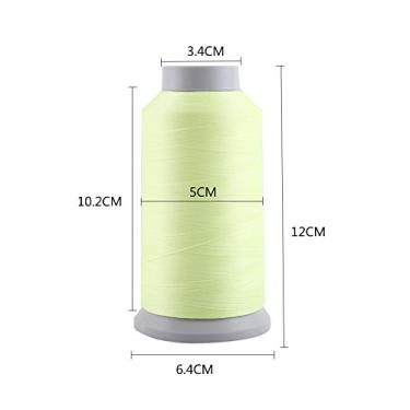 Imagem de Generic Linha de Costura para Bordado de Máquina que Brilha No Escuro para Artesanato Noturno Roxo Rosa Branco 1000 Jardas para Bordado/costura de Máquina de Artesanato de Cena Aplicável (3.000