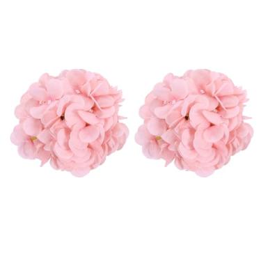 Imagem de PATIKIL Laços de cortina de flores, 2 peças de suporte de cortina decorativo floral artificial com clipe para cortina de flores, laços traseiros para tratamento de janela, escritório, quarto, janela