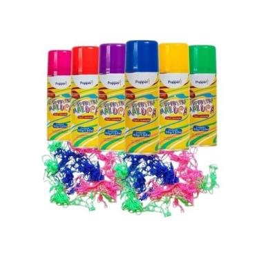 Imagem de Lança Serpentina Colorida Em Spray Unidades Alcançe 5m - DA ALEGRIA, V