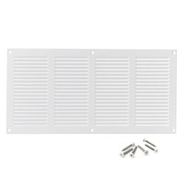 Imagem de ABOUT VENT Tampa de ventilação de 35,56 x 15,2 cm (abertura do duto) - Capas de ventilação brancas para parede e teto - Grade de retorno de metal - Registro de saídas de ar HVAC AC para uso interno e