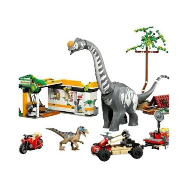 Imagem de Modelo De Blocos De Montar De Missão Aérea Com Espinossauro E Quetzalc
