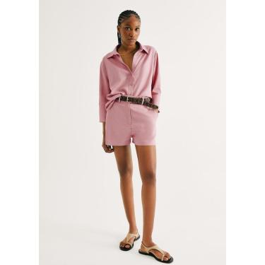 Imagem de Shorts Feminino Alfaiataria Com Linho-Feminino