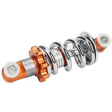 Imagem de Luqeeg Amortecedor de Motocicleta de Alta Dureza, Substituição de Mola de Amortecimento para Furo de 125 Mm, Adequado para Mini Scooter, Ciclomotor Elétrico, Liga de Alumínio, Aço Inoxidável, Laranja