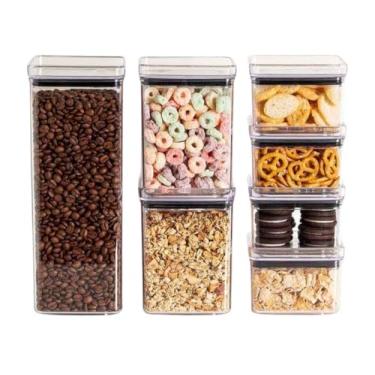 Imagem de Kit Potes Hermeticos Acrilico Multiuso - 7 pecas