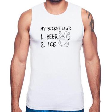 Imagem de Regata My bucket list - Foca na Moda, Branco, GGG