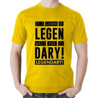 Imagem de Camiseta Algodão It's gonna be Legendary - Foca na Moda, Amarelo, GG