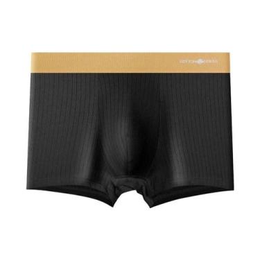 Imagem de Cuecas Boxer De Algodão Masculinas De Tamanho Grande Confortáveis E Am