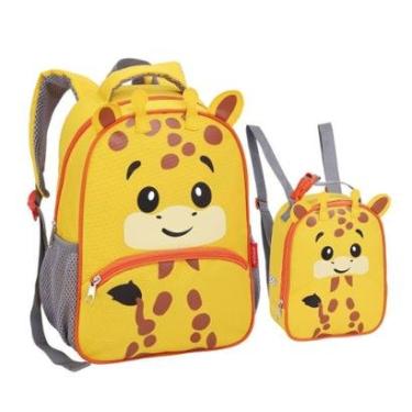Imagem de Kit Mochila Costas Lancheira Infantil ZOOP Creche-Unissex