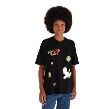 Imagem de Tshirt Ipanema Farm Rio Mix Patches-Feminino