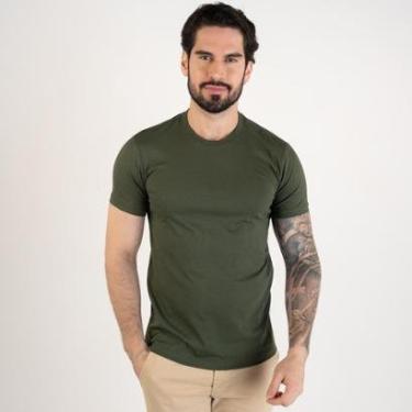 Imagem de Camiseta Acostamento Wolf Alto Relevo Verde Militar-Masculino
