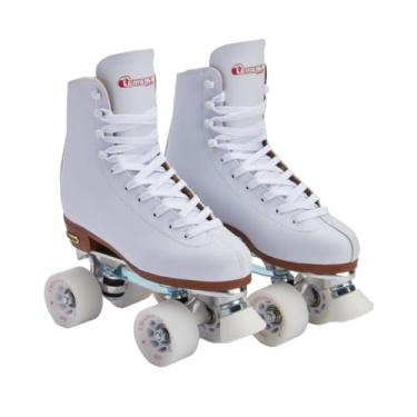 Imagem de CHICAGO Patins de luxo com forro de couro para mulheres e meninas, branco, 8