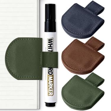 Imagem de SESENSE Conjunto de suporte magnético para caneta – 3 peças de porta-lápis magnético para cadernos, diários, calendários, tamanho grande