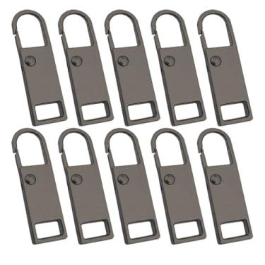 Imagem de 10 peças de puxadores de zíper de substituição de bagagem - kit de puxadores de zíper - kit de calças para sacola, jaqueta, mochila