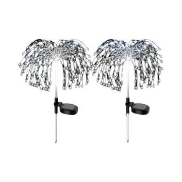 Imagem de Luzes De Caminho Solares 200LED Decoração De Fogos De Artifício Para J