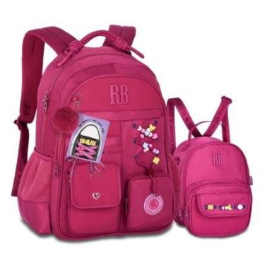 Imagem de Mochila Juvenil com Lancheira Térmica Cadarços Rebecca Bonbon-Feminino