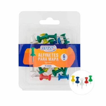 Imagem de Alfinete Para Mapa Marcador 6mm Tipo Taça Brw 25un