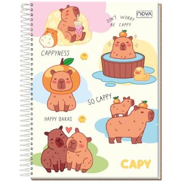 Imagem de CADERNO UNIVERSITÁRIO C/D ESPIRAL CAPY 15 MATÉRIAS 240 FLS - CAPIVARA