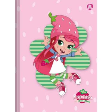 Imagem de Caderno Brochura Costurado Animativa 1/1, 80 folhas, Capa Dura - Glitter - Moranguinho C