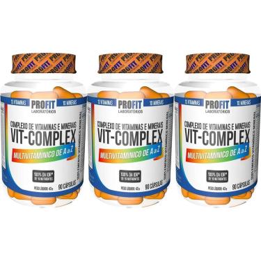 Imagem de Kit 3X Vit Complex - 90 Cápsulas - ProFit-Masculino