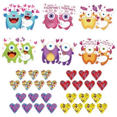 Imagem de Aviski Valentines Gifts for Kids - 28 Pack Valentines Cards with Heart-Shape Crayon - Valentine Gift Exchange for Boys Girls Class Classroom School Prizes Party Favor Supplies