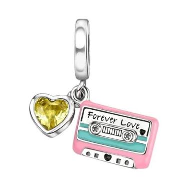 Imagem de Pingentes De Instrumentos Musicais Em Prata Esterlina: Piano, Guitarra