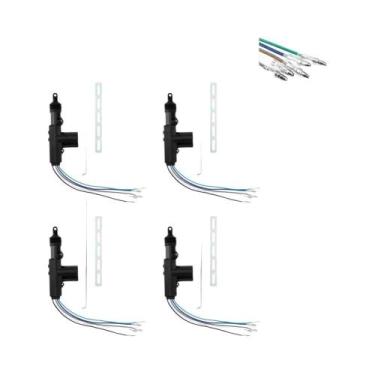 Imagem de Kit Atuador Elétrico De Travamento Central Remoto 12V Reforçado Para C