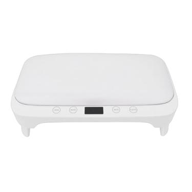 Imagem de Fockety Lâmpada de Unhas LED, Secador de Unhas Dobrável de Secagem Rápida Profissional Com 30 Contas de Fonte de Luz Dupla e Travesseiro de Mão de Couro PU Confortável, 4 Modos de (plugue da ue)