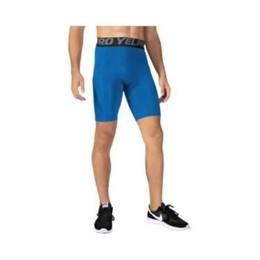 Imagem de Shorts De Compressão Masculinos De Secagem Rápida Com Bolso Para Corri