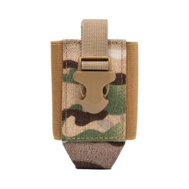 Imagem de Bolsa Tática Para Walkie Talkie Com Clips MOLLE, Suporte Para Rádio E 