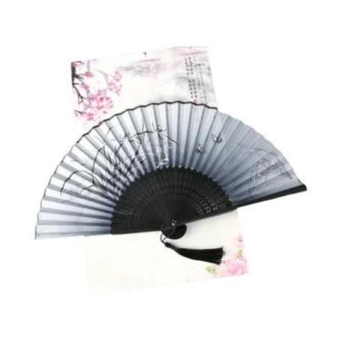 Imagem de Leque Dobrável Com Padrão Japonês Retrô Para Mulheres, Presente Decora