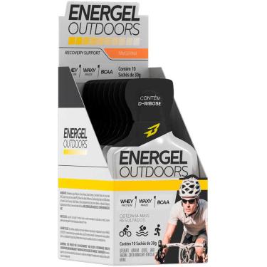 Imagem de Gel Energético Energel Outdoors cx 10 Sachês Body Action Sabor Tangerina