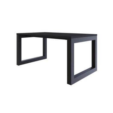 Imagem de Mesa de Jantar Bronx 160x90x77cm - Compace, Preto TX/Est.Preta