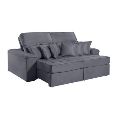 Imagem de Sofa Martins M-188 02 Md.80 Com Almofadas V-211 Grafite