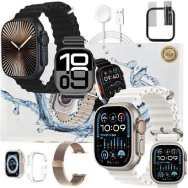 Imagem de Smartwatch Ultra 49mm U4 Android iOS Relogio Masculino Feminino Orignal Kit-Unissex