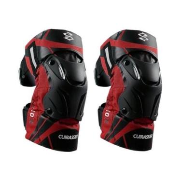 Imagem de Protetores De Joelho Refletivos Noturnos Cuirassier Para Motocicleta, 