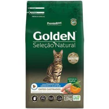 Imagem de Ração Seca Golden para gatos adultos sabor cordeiro e salmão 1kg. - Pr