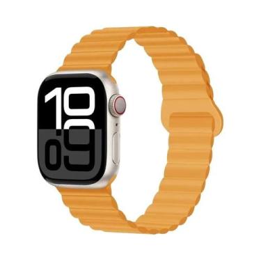 Imagem de Pulseira Esportiva Magnética De Silicone 42mm 44mm 45mm 46mm 49mm Para