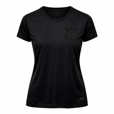 Imagem de Camisa Corinthians Baby Look All Black Símbolo - Feminino-Feminino