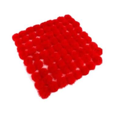 Imagem de Bolas De Pompom De Pele De Mink 25mm 30mm 40mm Para Costurar Em Chavei