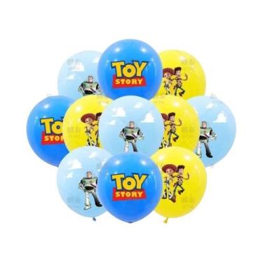 Imagem de Balões Toy Story 10pcs 12" Woody Buzz Lightyear, Suprimentos Para Fest