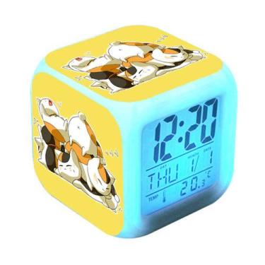 Imagem de Relógio digital LED Natsume's Book Square com despertador - yiweisai
