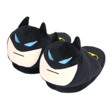 Imagem de Sapatos caseiros de algodão Slippers Bats Anime Plush para mulheres/ho