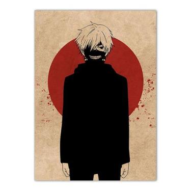 Imagem de Pôster Tokyo Ghoul Anime Art 30x40cm Papel 30g - yiweisai