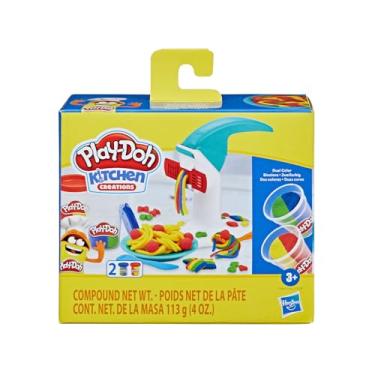 Imagem de Play-Doh Massinha de Modelar Infantil, Kitchen Creations Macarrão Mágico, conjunto de massinha com acessórios e 2 potes de massa colorida, presente para crianças acima de 3 anos