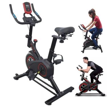 Imagem de Bicicleta Spinning Ergometrica Treino Cardio Pernas Musculaçao Bike Anatomica Exercicio Fisico